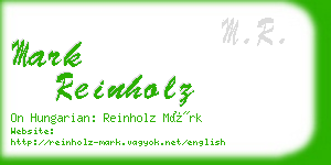 mark reinholz business card